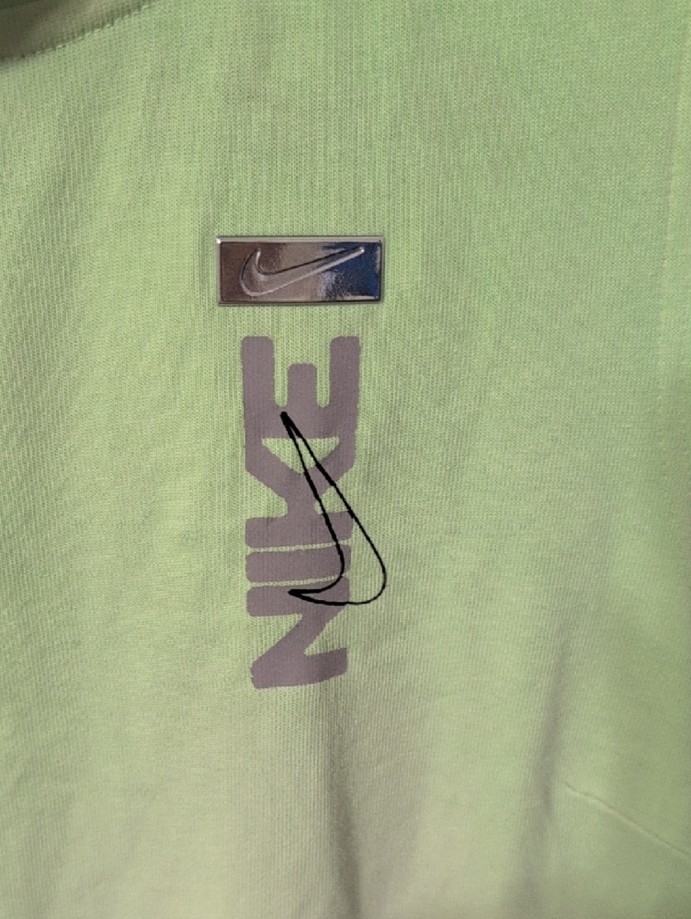 Nike Green and White Dip-Dye Sleeveless Jumpsuit - Picture 3 of 8